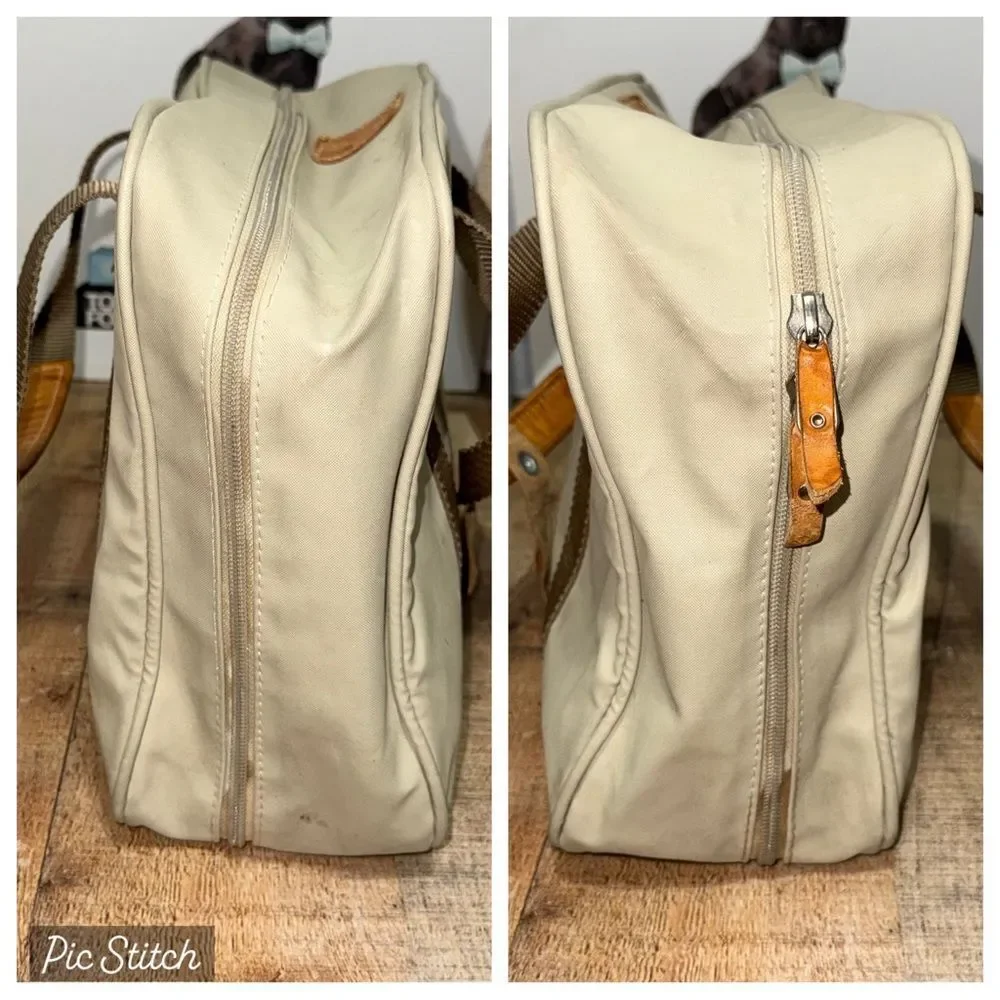 Jon Hart Messenger Laptop Briefcase Bag Tan With Handles Large bag